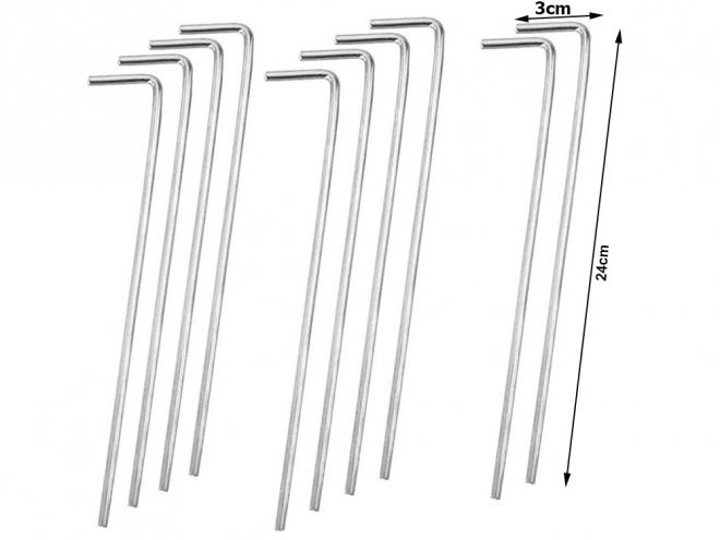 Stalen Tentharingen 24 cm 10 stuks