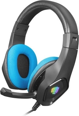 Gaming-headset FURY Phantom met RGB-verlichting – zwart-blauw