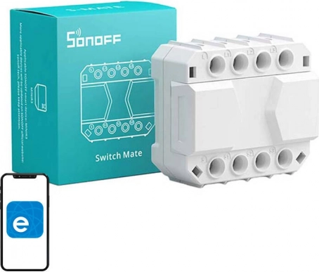Slimme schakelaar SONOFF S-MATE met eWeLink Remote