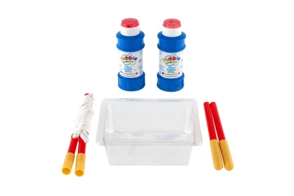 Bellenblaas set - maken van professionele bellen + vulling 350 ml in doos 15x27x6cm