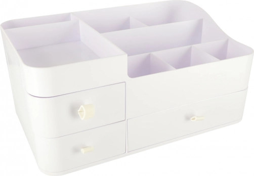 Witte cosmetica-organizer met laden XXL