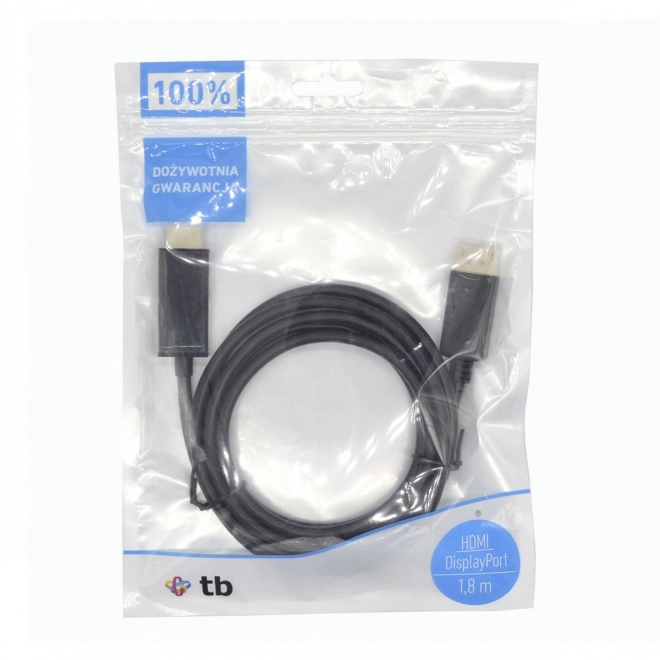 Kabel DisplayPort naar HDMI 1,8m zwart