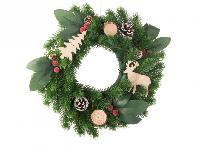 Kerst LED krans met decoraties