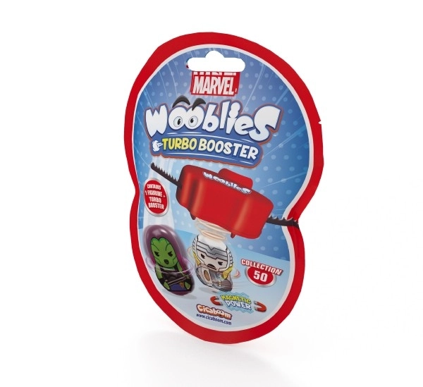 Wooblies magnetische figuurtjes met turbo launcher - 4 cm