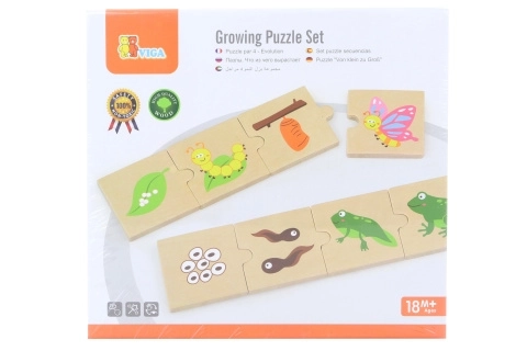 Houten puzzel - evolutie