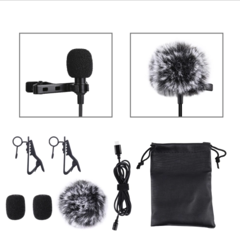 Dasspeldmicrofoon met USB‑C‑aansluiting Puluz
