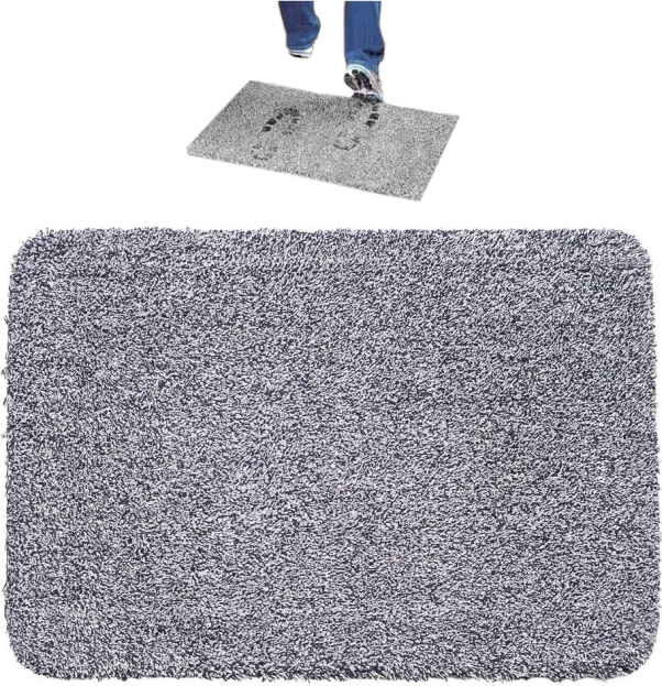 Magische schoonloopmat Clean Step Mat grijs