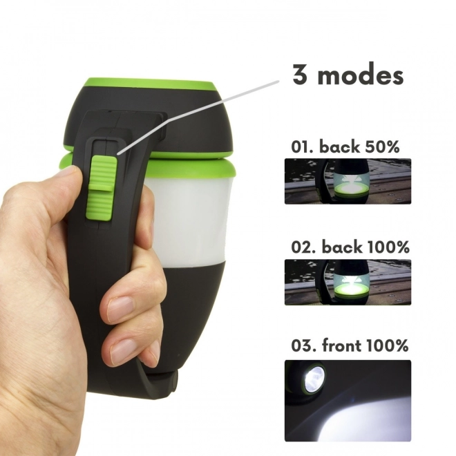 Multifunctionele LED-lamp met functies als zaklamp, kampeerlamp en tafellamp