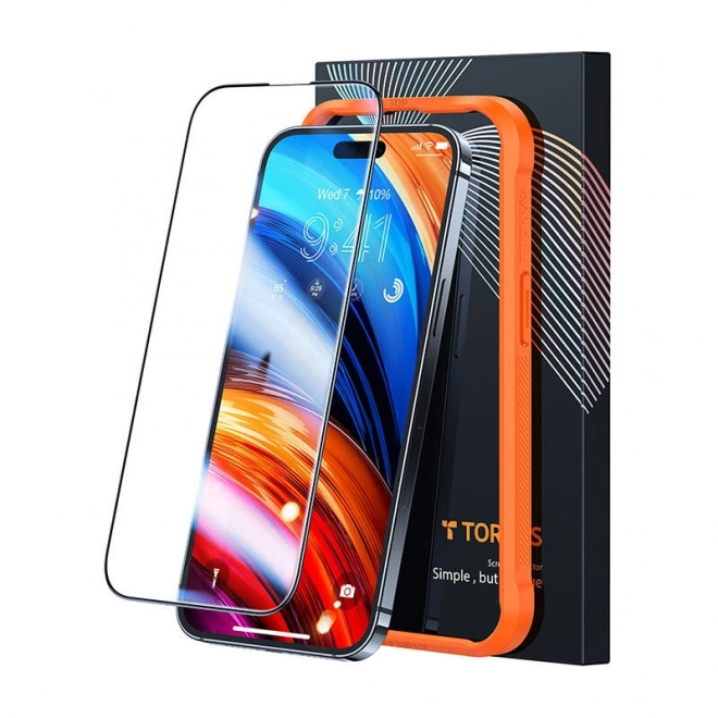 Gehard glas voor iPhone 15 Pro Max Torras Insta-III Master