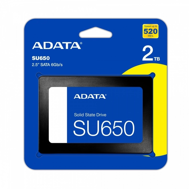 SSD-schijf ADATA SU650 2TB met snelheid 520/450 MB/s