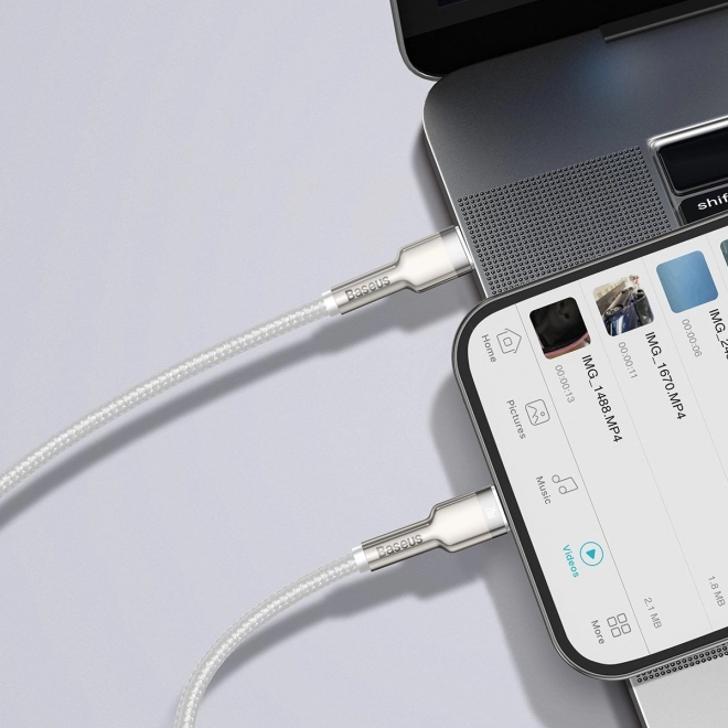 USB-C kabel voor Lightning Baseus Cafule met snel opladen 20W, 1m