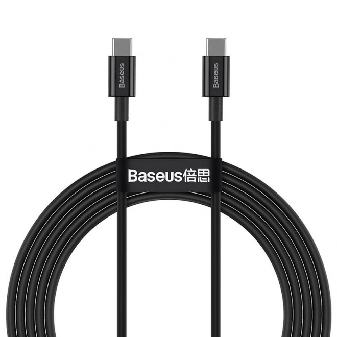 Kabel Baseus Superior Series USB-C naar USB-C, 100W, 2m (zwart)