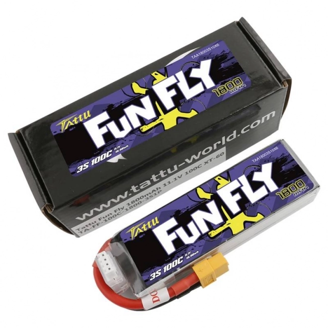 Accu Tattu Funfly 1800mAh 11,1V 100C 3S1P XT60