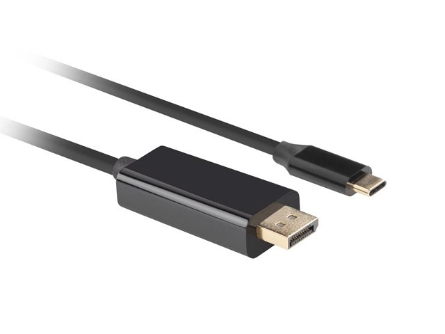 USB-C naar DisplayPort-kabel 1.8m 4K 60Hz zwart