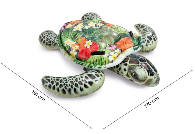 Opblaasbare schildpadmatras met handgrepen - 191 cm