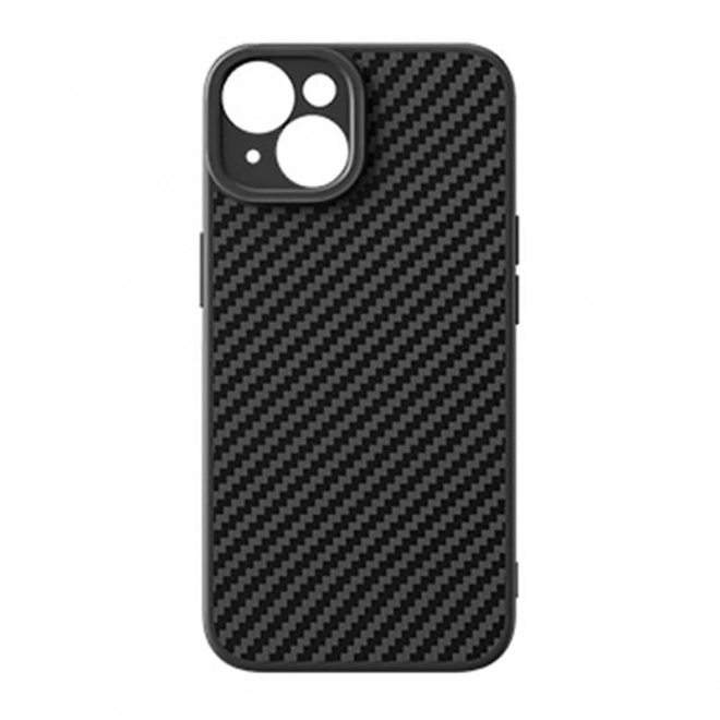 Baseus hoesje van synthetische vezels voor iPhone 15 Plus met gehard glas