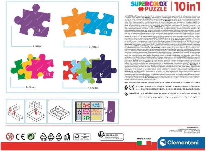 10 puzzels in één verpakking