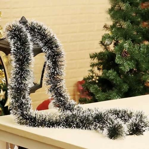 Kerstkrans met sneeuwimitatie 6 m Ruhhy 22310