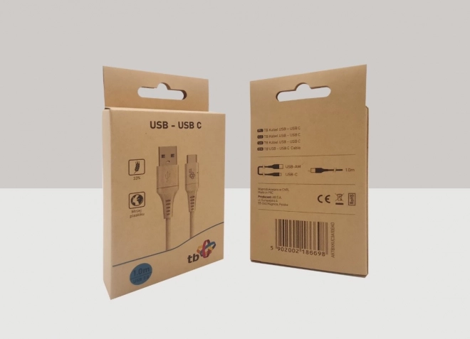 Ecologische USB-C kabel 1m 2.0 3A