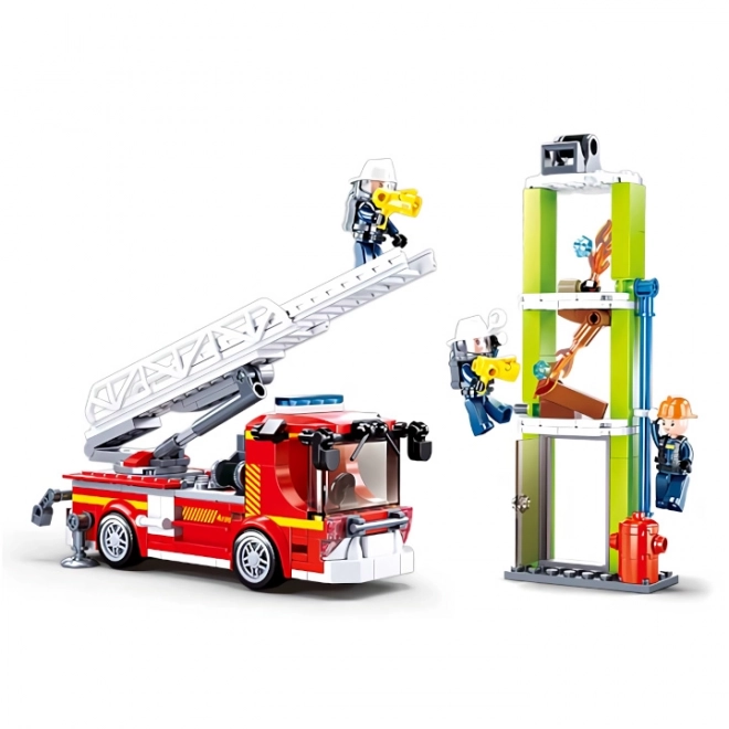 Sluban Brandweerwagen met Telescopische Ladder