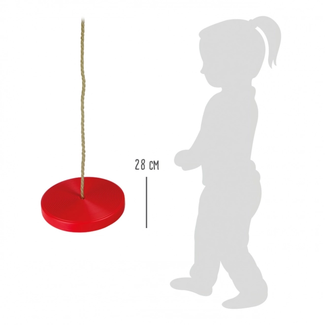 Small Foot Kunststof schommel zwier rood
