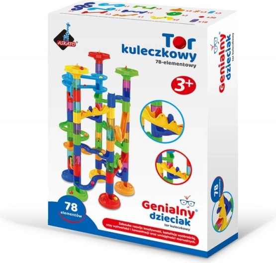 Knikkerbaan-set - 78 onderdelen