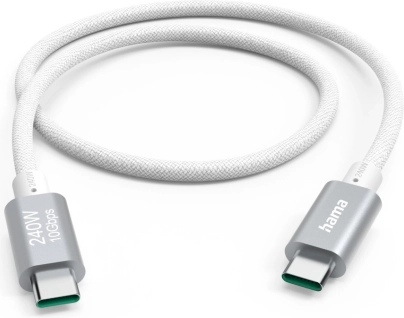 Hama oplaad- en datakabel USB‑C naar USB‑C 240 W