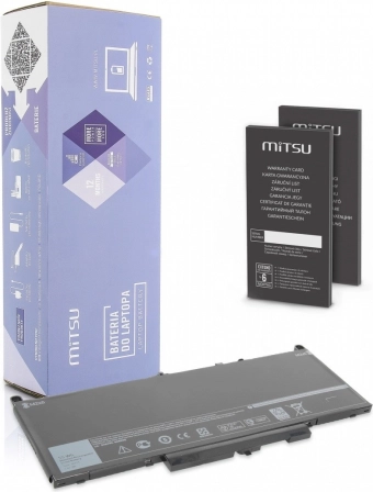 Batterij voor Dell Latitude E7270 en E7470 55 Wh (7.200 mAh) 7,4–7,6 V MITSU