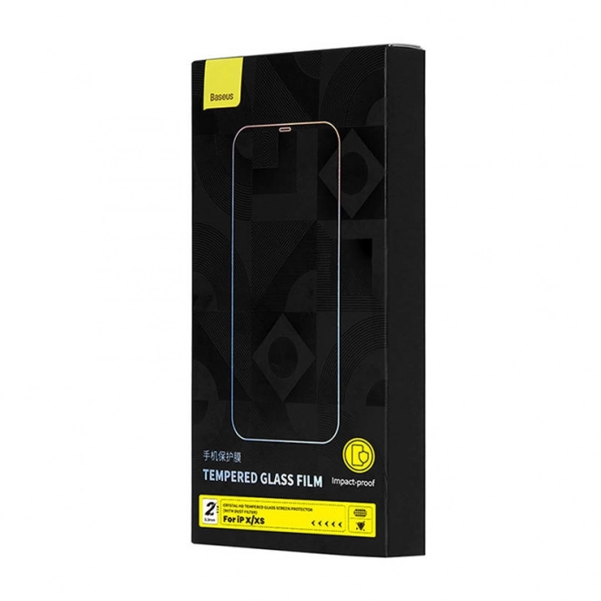 Baseus Crystal gehard glas 0,3 mm voor iPhone X/XS