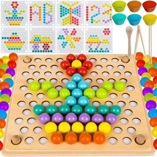 Houten kralenpuzzel