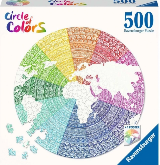Ravensburger puzzel Kleurenkring Mandala 500 stukjes