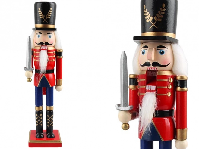 Houten notenkraker soldaat kerstdecoratie