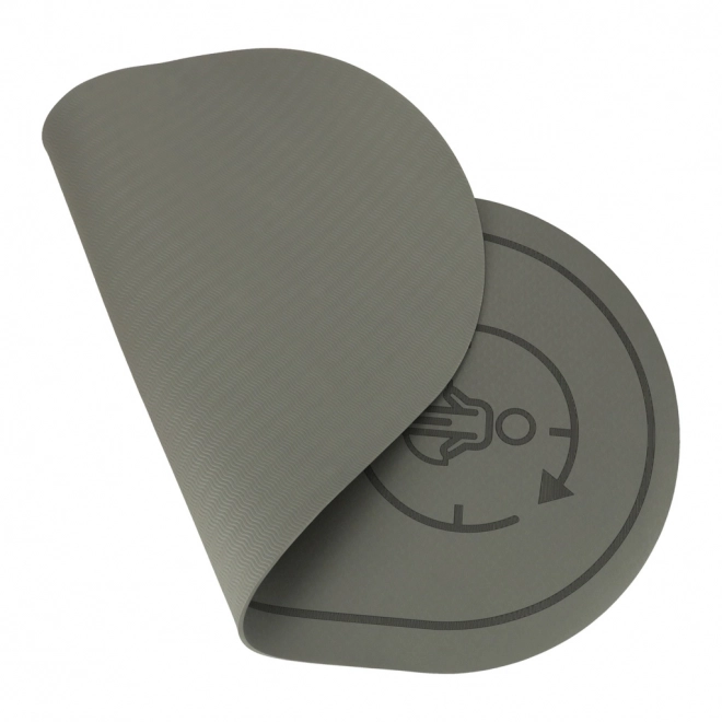 Fitnessmat voor yoga en springen, grijs, 125x61,5x0,6 cm