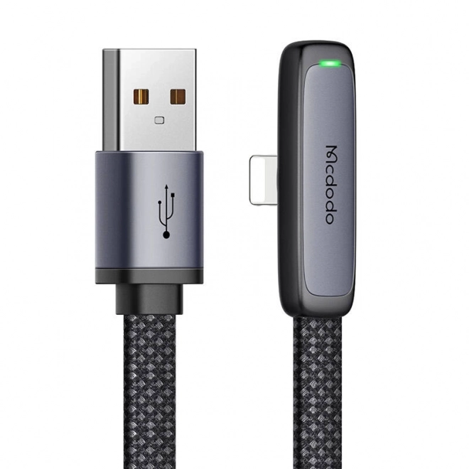 Mcdodo CA-2791 Schuine USB naar bliksemkabel, 1,8 m (zwart)