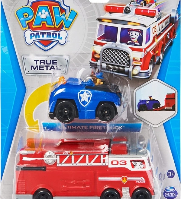 Paw Patrol voertuigenset - Brandweerauto en Chase
