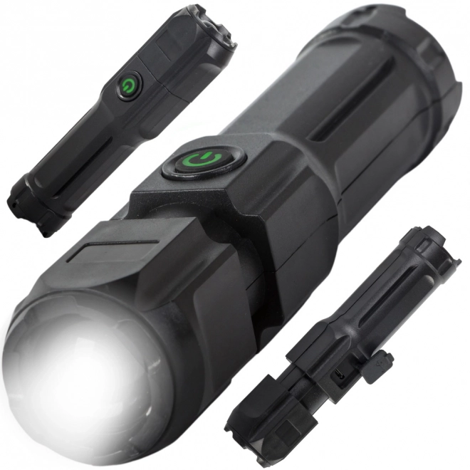 Oplaadbare tactische LED-zaklamp met zoomfunctie