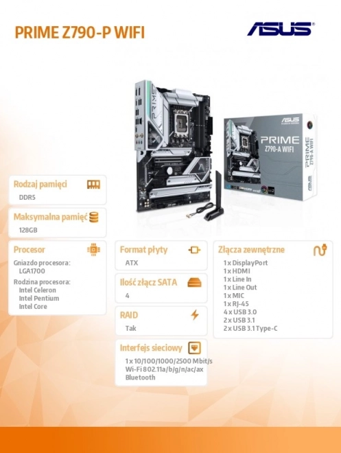 Basiskaart Asus PRIME Z790-P WiFi