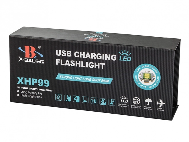 Tactische LED zaklamp met zoom Bailong XHP99