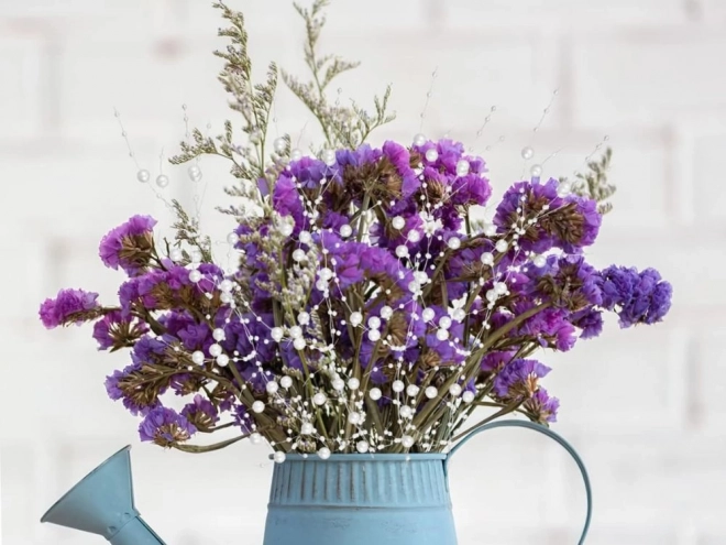 Parelslinger - witte parels voor kerstboom