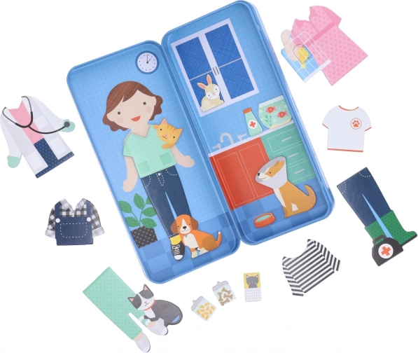 Magnetische puzzel Dierenarts Petit Collage