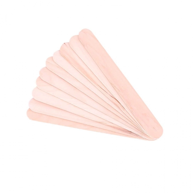 Houten spatels voor het aanbrengen van wax 10 stuks.