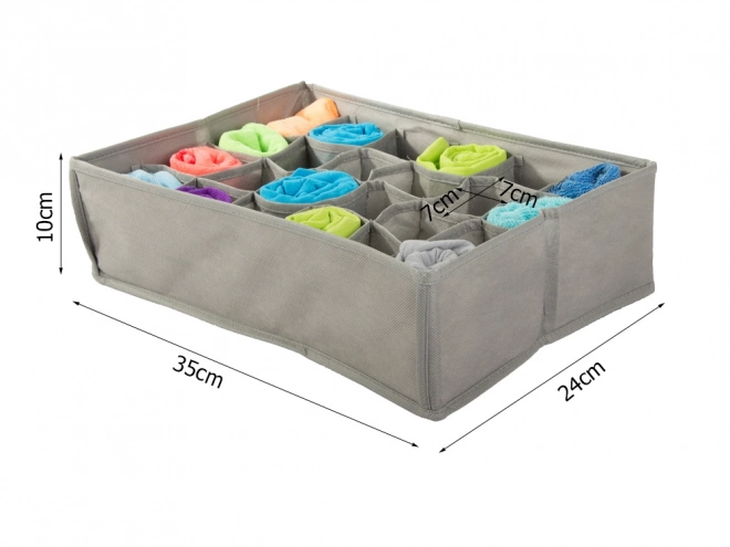 Textiele organizer voor ondergoed met 24 vakken