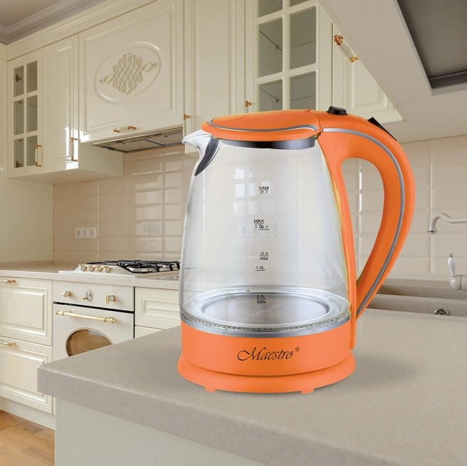 Glazen Waterkoker 1,7 l 2000 W MR-064-ORANJE