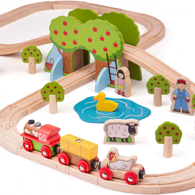 Bigjigs Rail Houten Treinset Boerderij