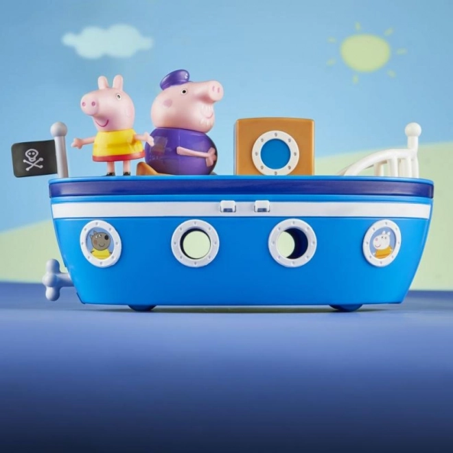Peppa het Varkentje opa's stomerschip