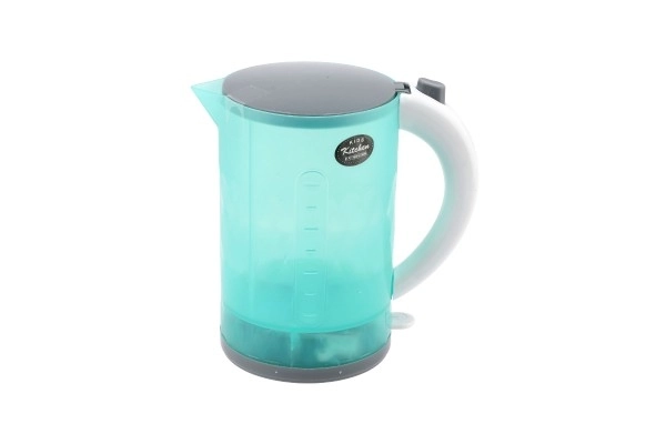 Turquoise waterkoker met geluid- en lichteffecten