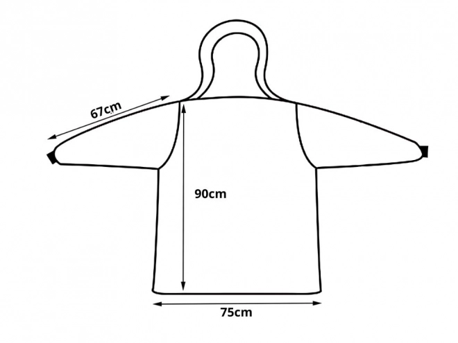 Warme oversized trui deken met capuchon