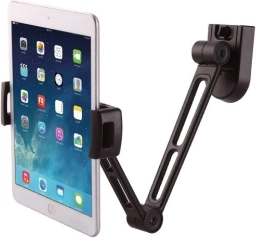 Wandhouder voor tablet 4,7–12,9" met verstelbare arm – zwart