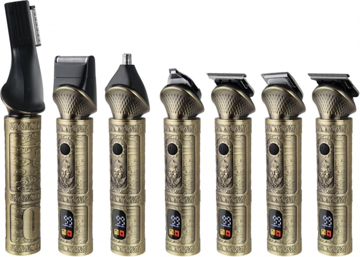 7 verwisselbare koppen voor complete styling