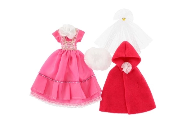 Poppenkleertjes met accessoires - 2 stuks